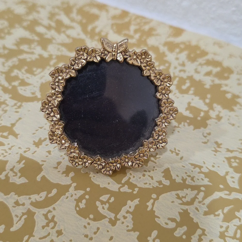 Miniature Dollhouse Gold Angel Picture Frame Charms 70s - Picture 6 of 9